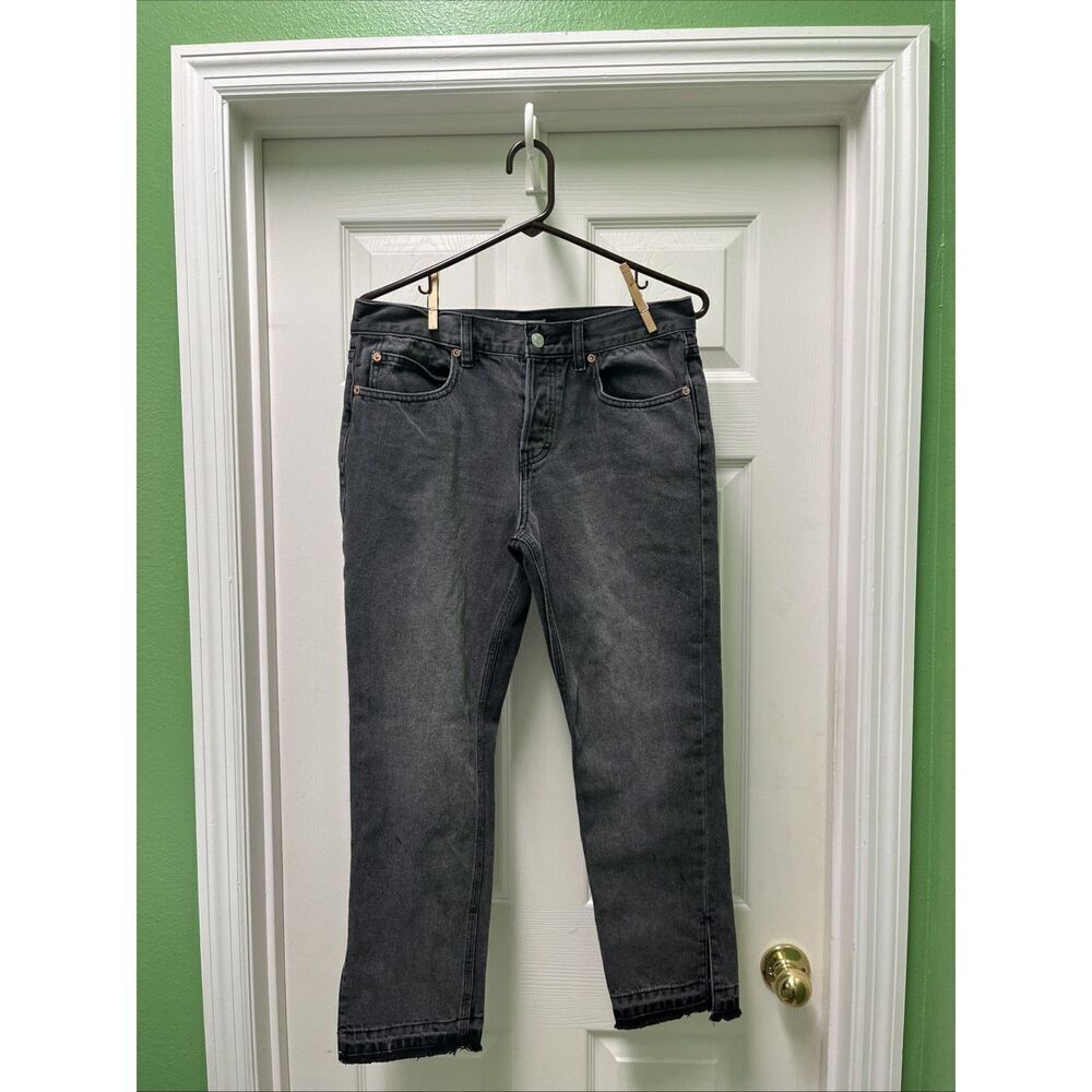 We The Free People Women’s Button Down Straight Leg Faded Distressed Size 28